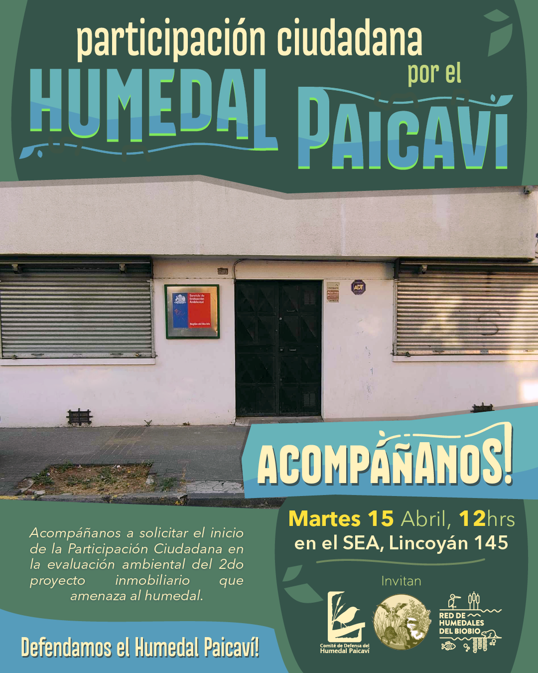 Acompáñanos a solicitar Participación Ciudadana en el SEA